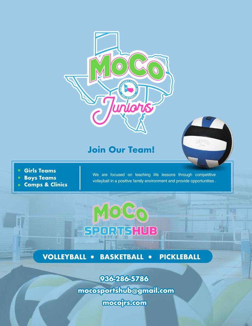 MoCo Jrs sponsor page: volleyball, basketball, pickleball